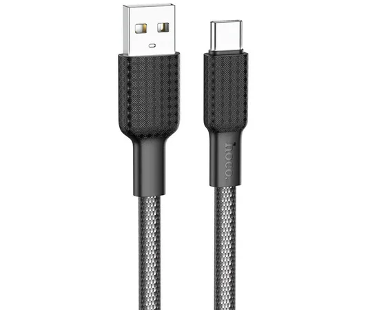 Дата кабель Hoco X69 Jaeger USB to Type-C (1m) Black / White