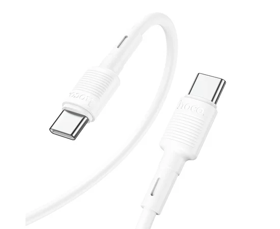 Дата кабель Hoco X83 Victory PD 60W Type-C to Type-C (1m) White