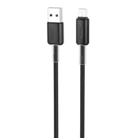 Дата кабель Hoco X48 "Soft" MicroUSB (1m) Черный