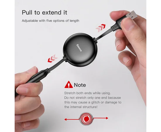 Дата кабель Baseus Little Octopus 3-in-1 3.5A (1.2m) (CAMLT-ZY) Черный