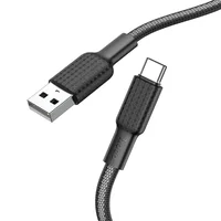Дата кабель Hoco X69 Jaeger USB Type-C (1m) Black / White