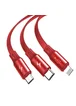 Дата кабель Baseus Golden Loop 3-in-1 (1.2m) Красный