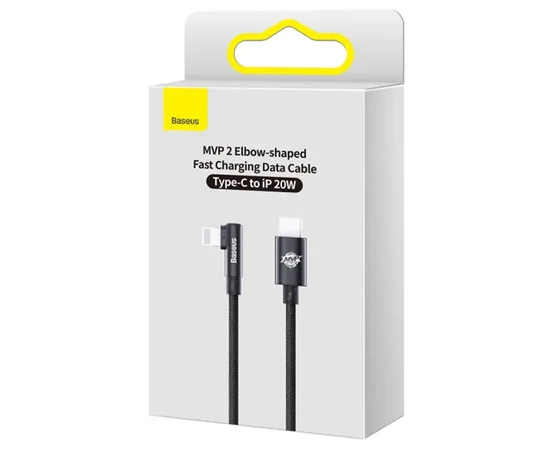 Дата кабель Baseus MVP 2 Elbow-shaped Type-C to Lightning 20W (2m) (CAVP000301) Black