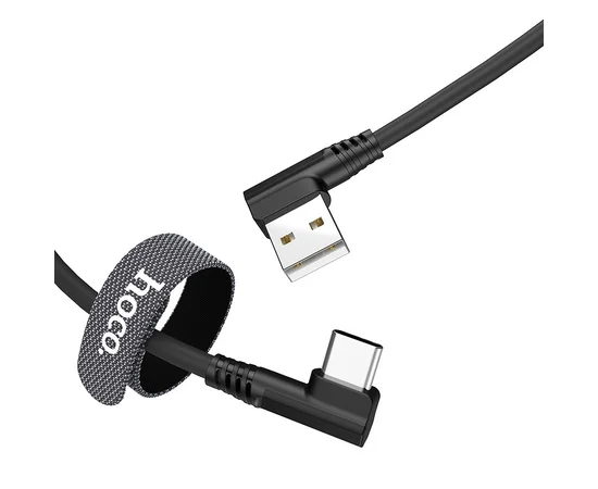 Дата кабель Hoco U83 "Puissant Silicone" Type-C (1.2 m) Черный