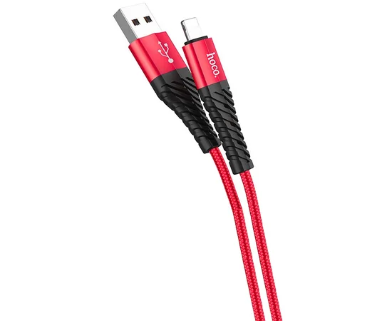 Дата кабель Hoco X38 Cool Lightning (1m) Красный