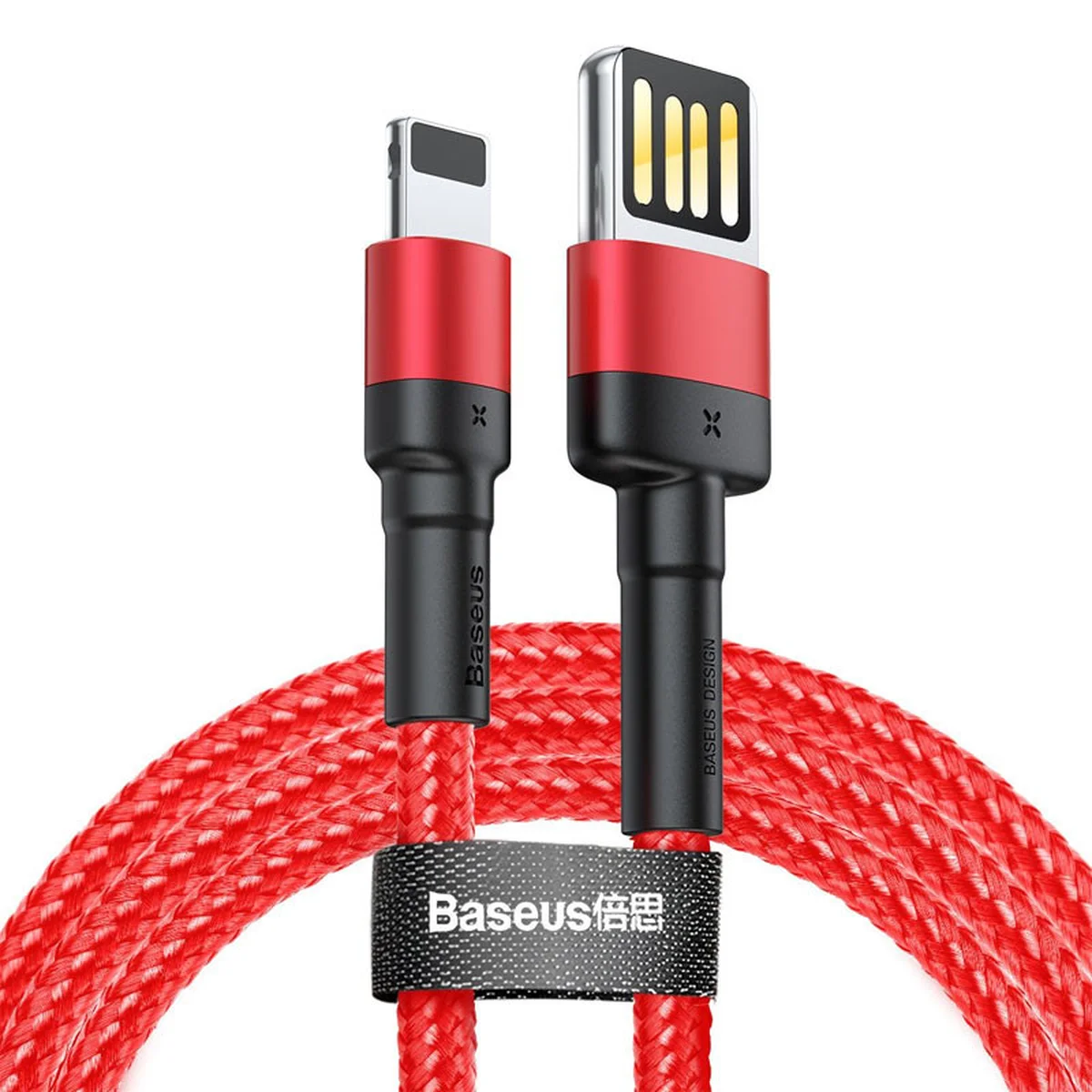 Дата кабель Baseus Cafule Lightning Cable Special Edition 2.4A (1m) (CALKLF-G) Red