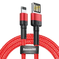 Дата кабель Baseus Cafule Lightning Cable Special Edition 2.4A (1m) (CALKLF-G) Red
