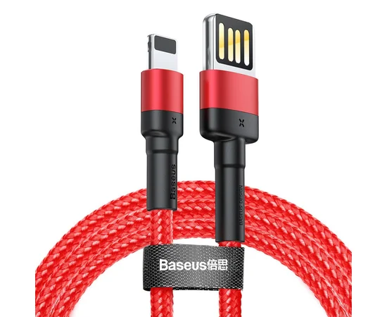 Дата кабель Baseus Cafule Lightning Cable Special Edition 2.4A (1m) (CALKLF-G) Red