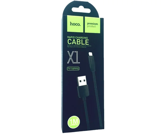 Дата кабель Hoco X1 Rapid USB to Lightning (1m) Черный