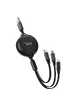 Дата кабель Hoco X75 3in1 Lightning-MicroUSB-Type-C (1m) Black
