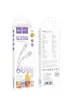 Дата кабель Hoco X97 Crystal color Type-C to Type-C 60W (1m) Light gray