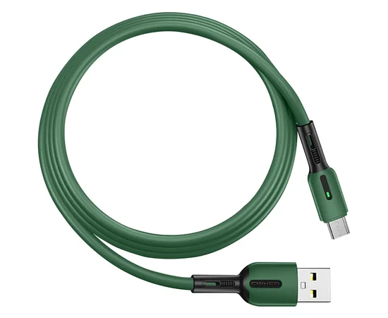 Дата кабель Usams US-SJ432 U51 Silicone USB to Micro USB (1m) Зеленый