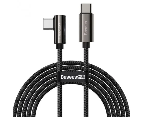 Дата кабель Baseus Legend Series Elbow Type-C to Type-C 100W (1m) (CATCS-01) Black