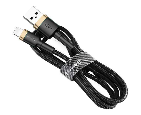 Дата кабель Baseus Cafule Lightning Cable 1.5A (2m) (CALKLF-C) Золотой / Черный