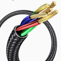 Дата кабель USAMS US-SJ425 U-Bob Series USB to Lightning Smart Power-off Cable (1.2m) Черный