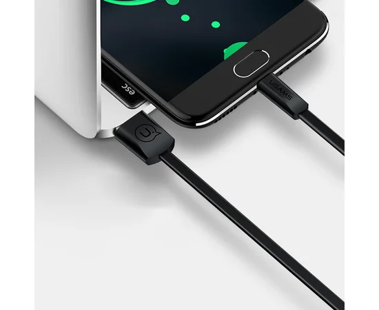 Дата кабель USAMS US-SJ201 USB to MicroUSB 2A (1.2m) Черный