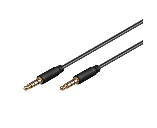 Дата кабель AUX Jack 3.5mm to Jack 3.5mm (1.5м)  Черный