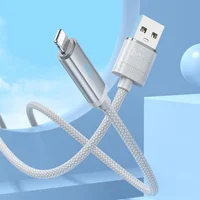 Дата кабель Hoco U127 Power USB to Lightning Silver / Gray