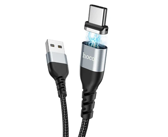 Дата кабель Hoco U96 "Traveller magnetic" Type-C (1.2m) Черный