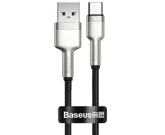 Дата кабель Baseus Cafule Series Metal USB to Type-C 40W (2m) Черный