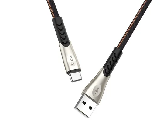 Дата кабель Hoco U48 USB to Type-C (2.4A) (1.2m) Черный