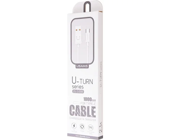 Дата кабель USAMS US-SJ099 USB to Type-C (1m) Белый