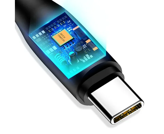 Дата кабель USAMS US-SJ267 U18 Round Type-C Cable (1m) Черный