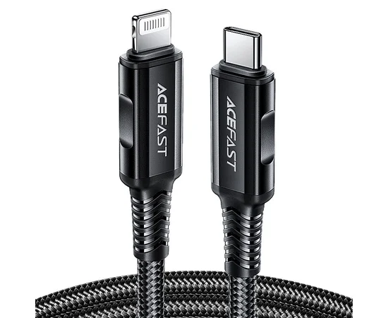 Дата кабель Acefast MFI C4-01 USB-C to Lightning aluminum alloy (1.8m) Black