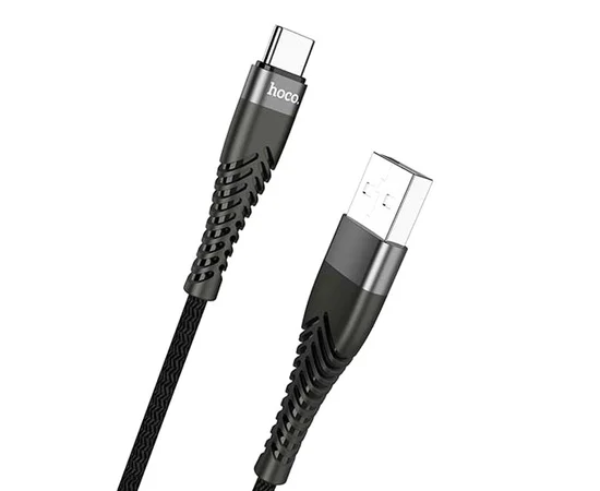 Дата кабель Hoco UD02 "Grandiose" Type-C (1m) Черный