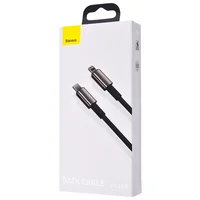 Дата кабель Baseus Tungsten Gold Type-C to Lightning PD 20W (1m) (CATLWJ) Чорний