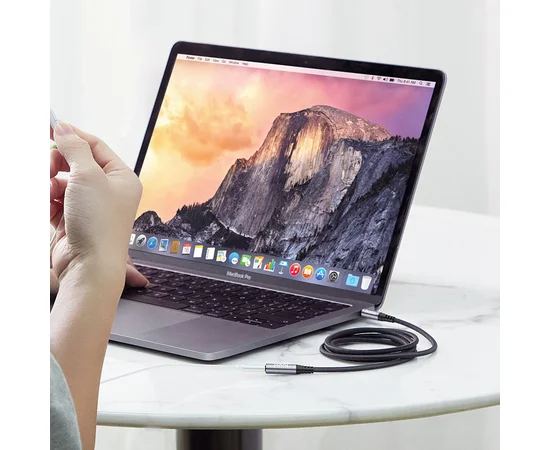 Аудио кабель Aux Hoco UPA20 (1m) Metal gray