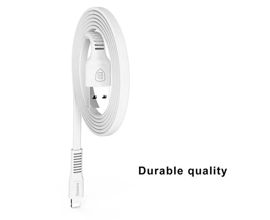 Дата кабель Baseus Tough USB to Lightning 2A (1m) Белый