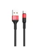 Дата кабель Hoco X26 Xpress Micro USB Cable (1m) Черный / Красный