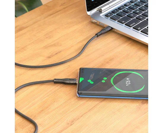 Дата кабель Hoco X67 "Nano" 60W Type-C to Type-C (1m) Black