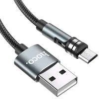 Дата кабель Hoco U94 "Universal magnetic" MicroUSB (1.2 m) Черный