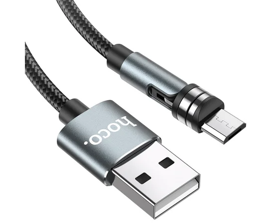 Дата кабель Hoco U94 "Universal magnetic" MicroUSB (1.2 m) Черный