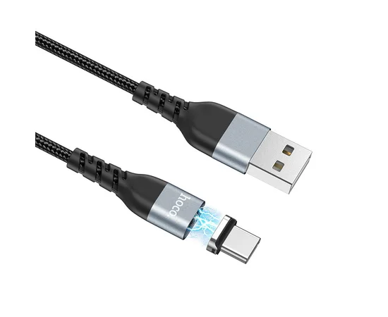 Дата кабель Hoco U96 "Traveller magnetic" Type-C (1.2m) Черный