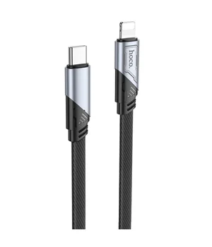 Дата кабель Hoco U119 Machine charging data Type-C to Lightning 27W (1.2m) Black Дата кабель Hoco U119 Machine charging data Type-C to Lightning 27W (1.2m) Black