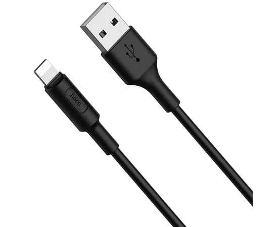 Дата кабель Hoco X25 Soarer Lightning Cable (1m) Черный