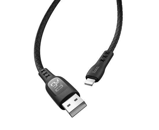 Дата кабель Hoco S6 Sentinel USB to Lightning (1.2m) Черный