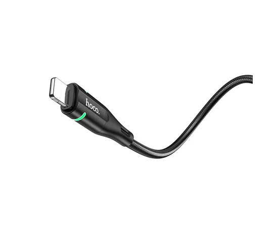 Дата кабель Hoco U93 "Shadow" Lightning (1.2 m) Черный
