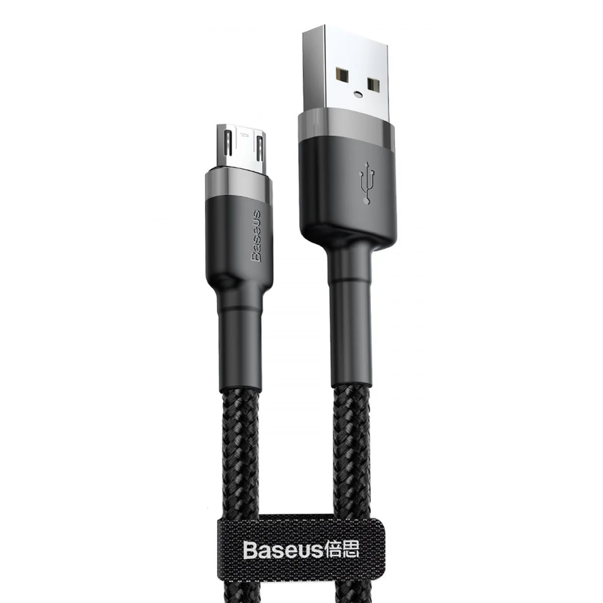 Дата кабель Baseus Cafule MicroUSB Cable 1.5A (2m) Серый / Черный
