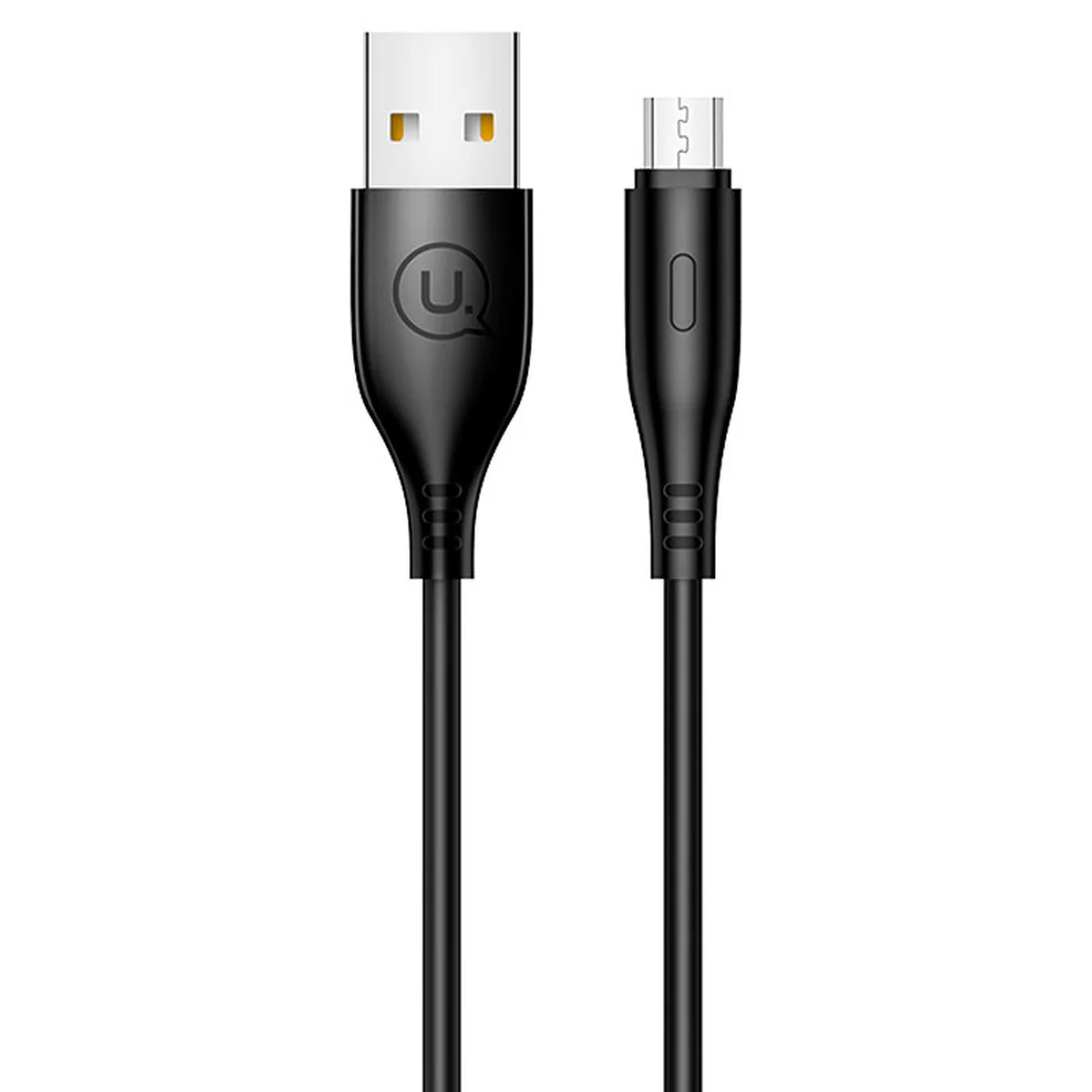 Дата кабель USAMS US-SJ268 U18 Round MicroUSB Cable (1m) Чорний