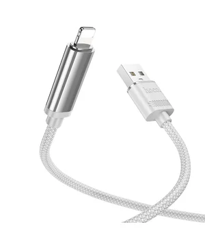Дата кабель Hoco U127 Power USB to Lightning Silver / Gray