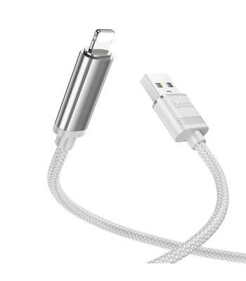 Дата кабель Hoco U127 Power USB to Lightning Silver / Gray
