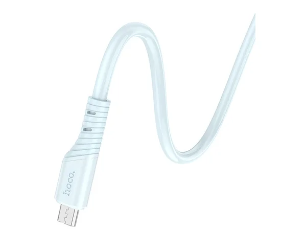 Дата кабель Hoco X97 Crystal color USB to MicroUSB (1m) Light blue