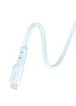 Дата кабель Hoco X97 Crystal color USB to MicroUSB (1m) Light blue