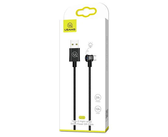 Дата кабель USAMS US-SJ341 U13 USB to Type-C (1.2m) Черный