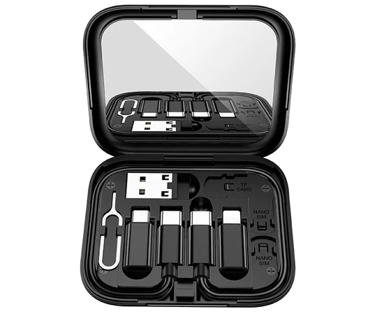 Дата кабель Hoco U114 Treasure box 60W (0.28m) Black