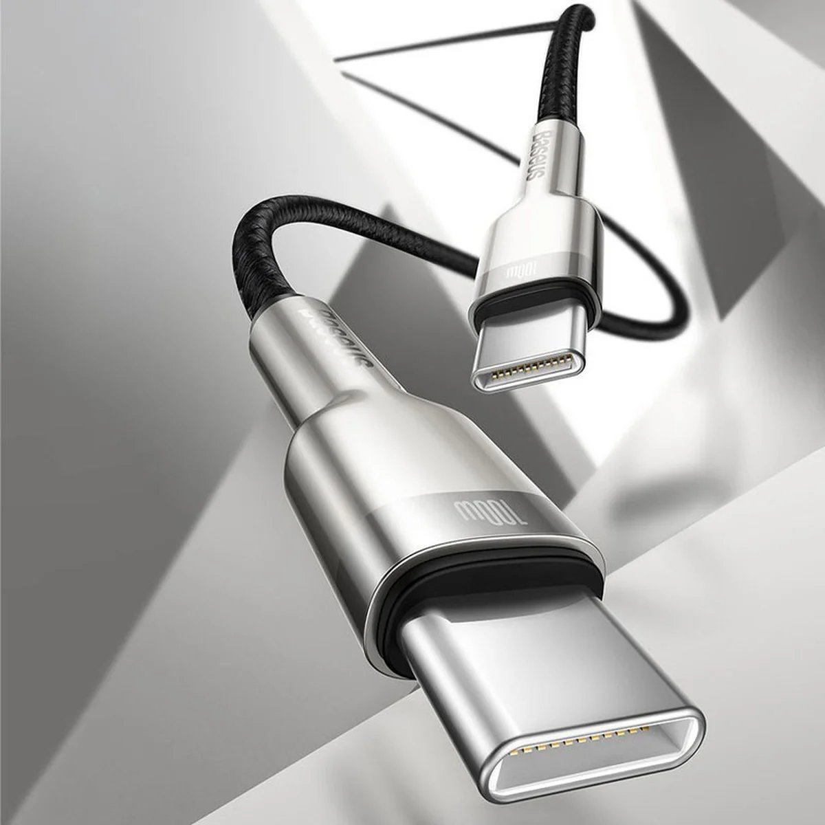 Дата кабель Baseus Cafule Series Metal Type-C to Type-C 100W (2m) Черный